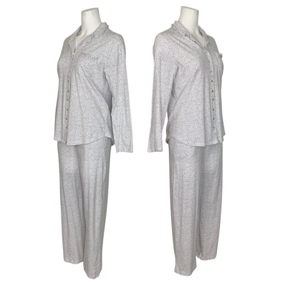 Eileen West Womens Pajama Set S Floral Cotton Sleepwear - Picture 3 of 15